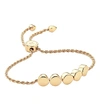 MONICA VINADER LINEAR BEAD 18CT YELLOW-GOLD PLATED FRIENDSHIP BRACELET,616-10058-GPBMBBS5NON