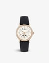 BLANCPAIN 6106364255A ROSE-GOLD AND LEATHER WATCH,757-10001-6106364255A