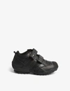 Geox Savage Synthetic Leather Trainers 4-9 Years In Black