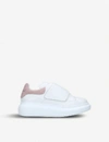 ALEXANDER MCQUEEN ALEXANDER MCQUEEN BOYS WHITE/OTH KIDS RUNWAY LEATHER TRAINERS 3-8 YEARS,24117801