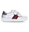 GUCCI NEW ACE VL METALLIC-LEATHER TRAINERS 1-5 YEARS,5121-10004-0517063109