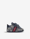 GUCCI GUCCI BLUE OTHER NEW ACE WEBBING AND LEATHER TRAINERS 2-5 YEARS,87882933