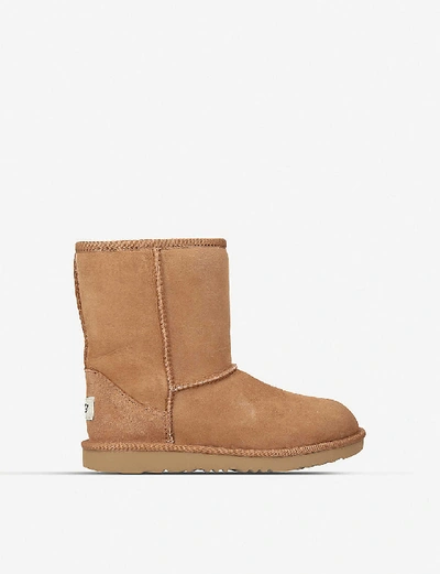 Ugg Kids' Classic Ii Sheepskin Boots 6-10 Years In Chestnut/brown