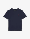Polo Ralph Lauren Logo-print Cotton T-shirt 3-24 Months In Cruise Navy
