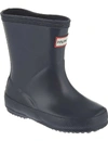 Hunter Boys Navy Kids First Classic Wellies 2-7 Years In Nero