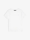 Acne Studios Kids' Mini Nash Face Patch T-shirt In Optic White