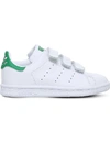 ADIDAS ORIGINALS ADIDAS BOYS WHITE KIDS STAN SMITH LEATHER TRAINERS 4-9 YEARS,77090058