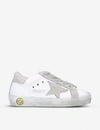 Golden Goose Kids' Superstar A1 Distressed Leather Trainers 6 Months - 6 Years