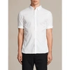 Allsaints Redondo Slim-fit Cotton Shirt In Nero