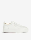 CHRISTIAN LOUBOUTIN CHRISTIAN LOUBOUTIN MENS BIANCO/BIANCO MAT HAPPYRUI SPIKES LEATHER TRAINERS,31320736