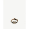 GUCCI WOMENS LEATHER GG MARMONT CRYSTAL AND LEATHER BRACELET,R00113138