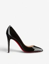 Christian Louboutin Womens Pigalle 100 Patent-leather Courts Blac In Black