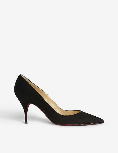 Christian Louboutin Clare 80 Veau Velours In Black
