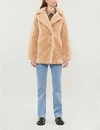 TOPSHOP FRANCES FAUX-FUR COAT,716-10078-07U05RCAM