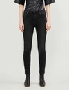 WHISTLES WHISTLES WOMENS BLACK SCULPTED HIGH-RISE STRETCH-DENIM JEANS,33178833