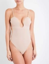 FASHION FORMS PLUNGE STRETCH-JERSEY BODYSUIT,218-3001656-29053