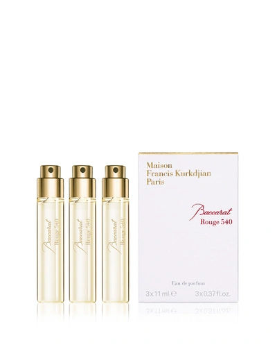 MAISON FRANCIS KURKDJIAN BACCARAT ROUGE 540 EAU DE PARFUM TRAVEL SPRAY REFILLS, 3 X 0.37 OZ.,PROD125200038