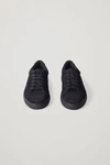 Cos Leather Sneakers In Black