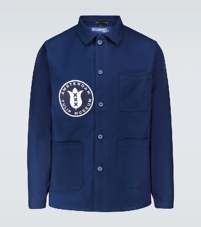 新品 JUNYA WATANABE MAN TULIP WORK JACKET Junya Watanabe Man X Amsterdam Tulip Museum Jacket In Blue | ModeSens
