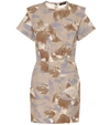 Isabel Marant Ilesa Cotton And Linen Minidress In Beige