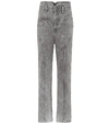 Isabel Marant Anastasia High-rise Straight Jeans In Grey