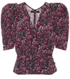 Isabel Marant Rincky Stretch-silk Top In Pink