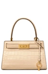 TORY BURCH LEE RADZIWILL CROC EMBOSSED LEATHER TOTE,58434