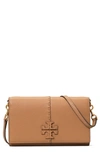 Tory Burch Mcgraw Leather Crossbody Wallet In Tiramisu