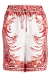 ZIMMERMANN WAVELENGTH PRINT SILK SHORTS,7876AWAV