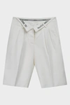 ALEXANDER WANG Flipped-Waist Tailored Shorts,847187