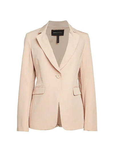 Bcbgmaxazria Tailored One-button Blazer In Bare Pink