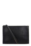 STELLA MCCARTNEY CLUTCH IN BLACK FAUX LEATHER,11349018