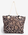 SUPERDRY WOMEN'S PRINTED ROPE TOTE BAG BROWN SIZE: 1SIZE,21592211000160UX007