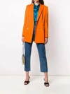 VERSACE ORANGE DOUBLE-BREASTED BLAZER,A85717 A220957