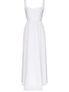 ESTEBAN CORTAZAR WHITE CORSET MAXI DRESS,HS20D07