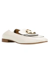 Chloé Chloe White Shiny Loafers