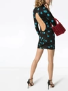 Marcia Mireille Cutout Floral-print Stretch-jersey Mini Dress