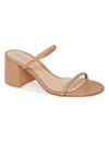 Gianvito Rossi 60mm Leather Block-heel 2-strap Slide Sandals
