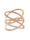 EVA FEHREN 18KT ROSE GOLD XX RING,1031RC X LA