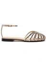 Alevì Rebecca Crystal-embellished Sandals In Metallic