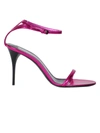 SAINT LAURENT LEXI PINK METALLIC SANDAL,606282 1N700