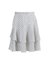 ALEXA CHUNG Ruffled Polka-dot Skirt,SK05 PS20