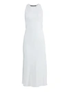 HAIDER ACKERMANN WHITE SILK MID-LENGTH DRESS,203-6204-100-003