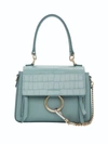 CHLOÉ Faded Blue Small Faye Day Bag,CHC20SS140C2644L