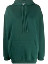 BALENCIAGA CYPRESS GREEN LOGO HOODIE,570798 THV79