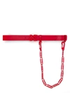 OFF-WHITE TONAL PAPERCLIP CHAIN BELT,OMRB041S20030020