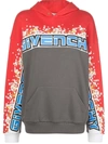 GIVENCHY FLORAL COLOR-BLOCKED LOGO HOODIE,BWJ00W3Z2Z