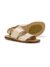 FENDI Gold FF Sandal,JMR309 AAE3