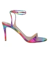 AQUAZZURA MULTICOLORED METALLIC MINUTE SANDAL,MITMIDS0-DRW-MUL