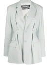 JACQUEMUS LA VEST RAFFAELLA BLAZER LIGHT BLUE,201JA07-201 12310